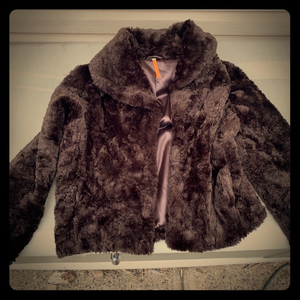 Faux fur jacket late 90s vintage